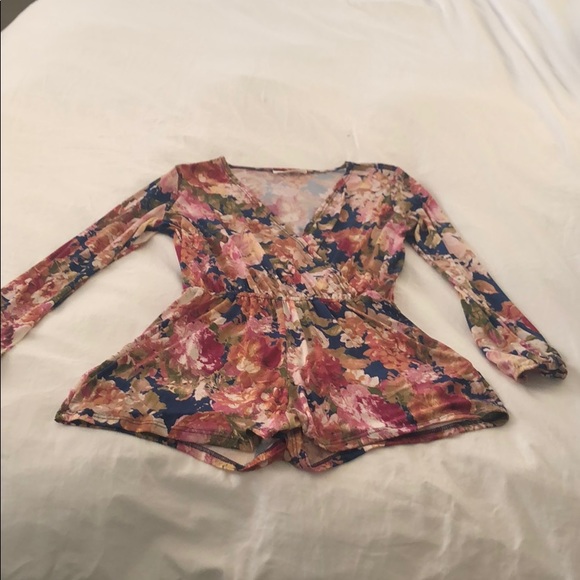 Floral romper playsuit jumpsuit  XS - Picture 4 of 4